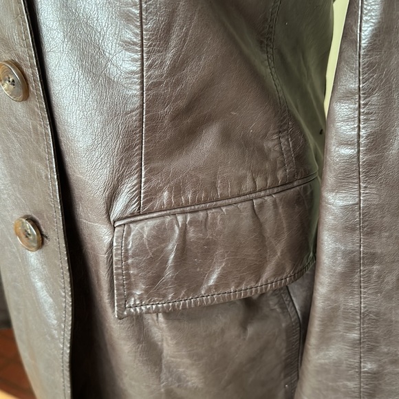 Gorgeous Brown Leather Jacket - Picture 3 of 10